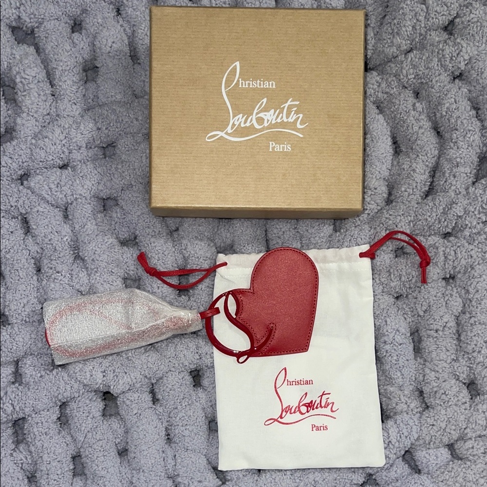 Christian Louboutin Red Heart Charm with Box